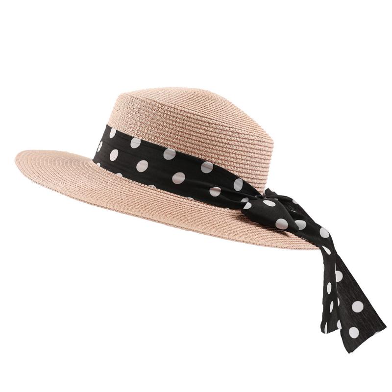 

Hot Sale Round Top Raffia Wide Brim Straw Hats Summer Ladies Fedora Travel Hats Crushable Straw Panama Style Sun Cap A501, Bg