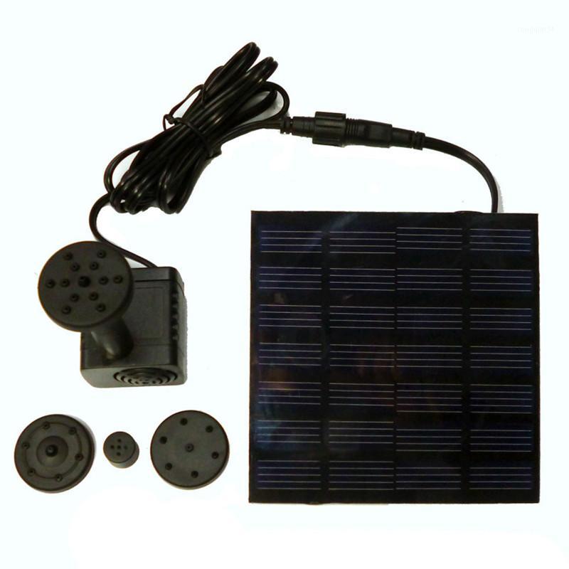 

7V 1.2W Solar Power Fountain Water Pump Panel Kit Pool Home Garden Fish Pond Waterpump aquarium brushless pump Water Pumps1, Black