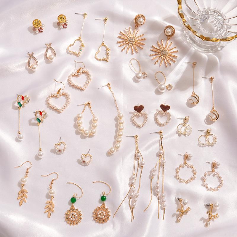 

Stud 2021 Statement Simulated Pearl Earrings For Women Fashion Jewelry