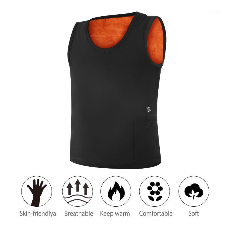 

The new smart electric heating vest men' warm electric heating vest stretch slim men' casual black XL1