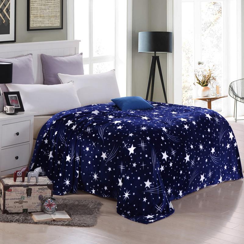 

Soft Flannel Blanket Fluffy Warm Winter Sofa Cover Bedspread Printing Coral Fleece Plush Blankets For Beds Sheet Dropship