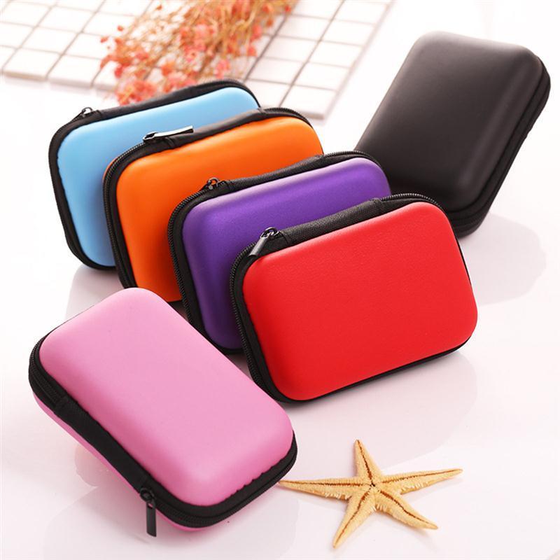 

Multi-Use Earphone Bag USB Cable Storage Bag Travel Pouch Organizer With Mesh EVA Case Travel Storage Kit Case