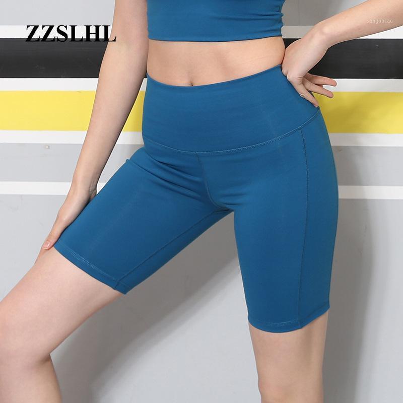 

Plain Quick Dry Workout Yoga Shorts Women High Waist Sport Fitness Shorts Anti-sweat Hip Up Training Gym1, Black