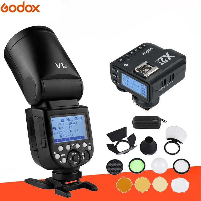 

Godox V1 FlashL 1/8000s HSS 2600mAh lithium battery Speedlite Flash+AK-R1+X2T- trigger for