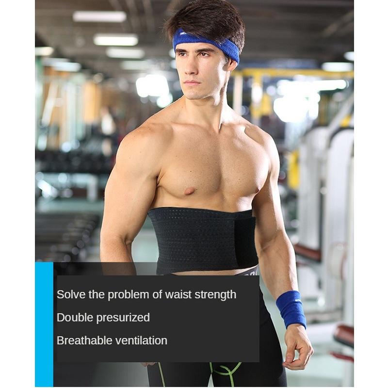 

Breathable Multiple Spring Bars Inside Pressure Sports Belt Belly Band Fitness for Basketball Training Badminton Volleyball, As pic