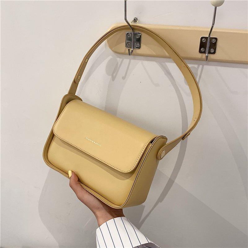 

Evening Bags Summer Solid Color Leather Crossbody Shoulder For Women 2022 Fashion Designer Trend Small Square Bag Purse Handbags