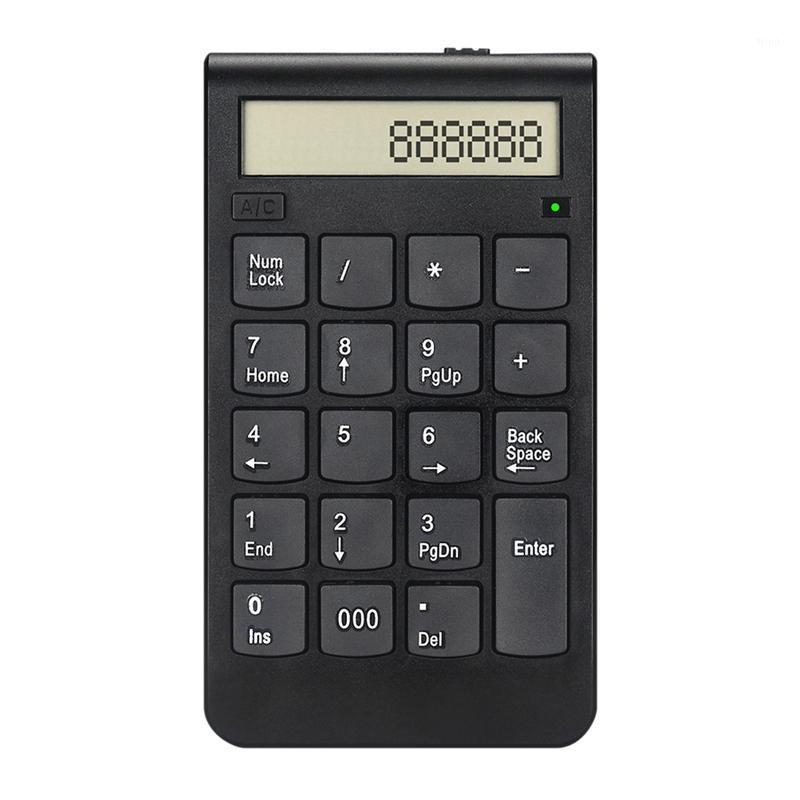 

19 Keys Usb Number Keyboard 2.4G Digital Display Rechargeable Wireless Numeric Smart Keypad Office Supplies1