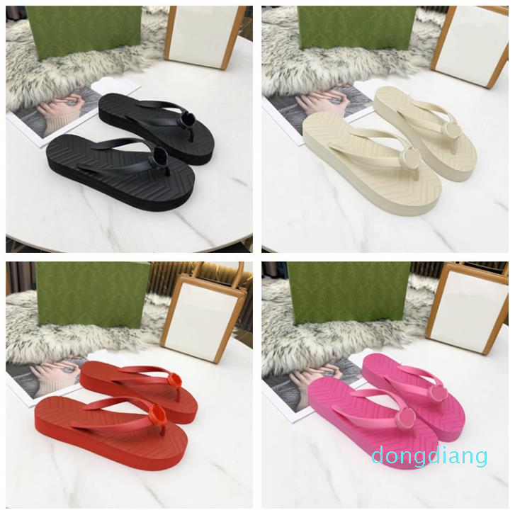 

Luxury-2021 ladies fashion V-shaped flip flop sandals size 35-42, Photo color3