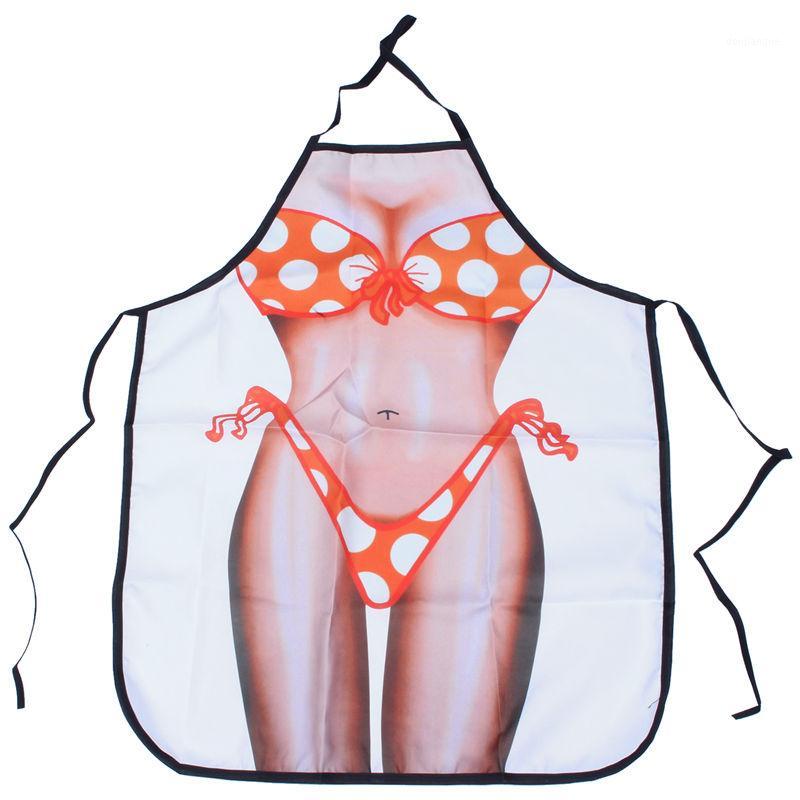 

Polka Dot Bikini Sexy Kitchen Apron Funny Creative Cooking Aprons for Women Ladies Girlfriend Christmas Gifts1
