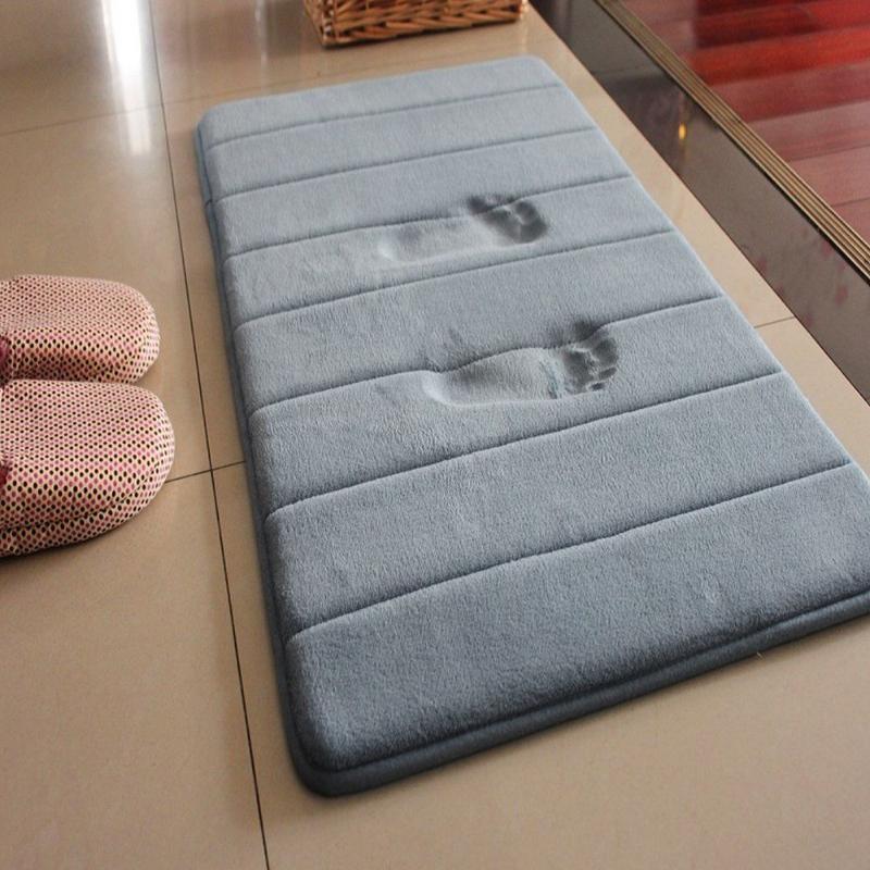 

1pc Super Non-slip Home Memory Foam Bath Spa Rug Shower Mat Carpet Water Absorbent Non Skid New Kitchen Accessories
