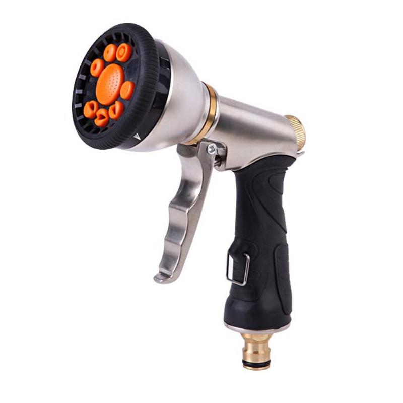 

The New Metal 9 Function Garden Water Trigger Nozzle with Front Trigger Pressure Washer, American standard