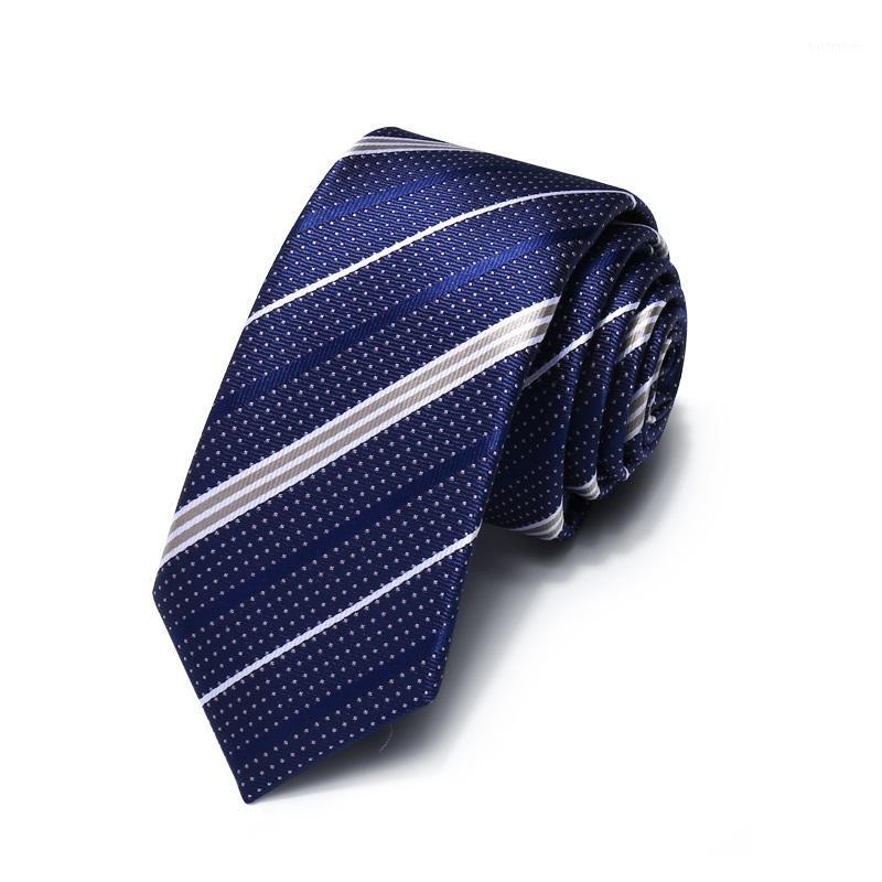

2020 Brand New Fashion High Quality Men 5CM Slim Silver Gray Striped Dot Blue Necktie Formal Suit Neck Tie for Men with Gift Box1