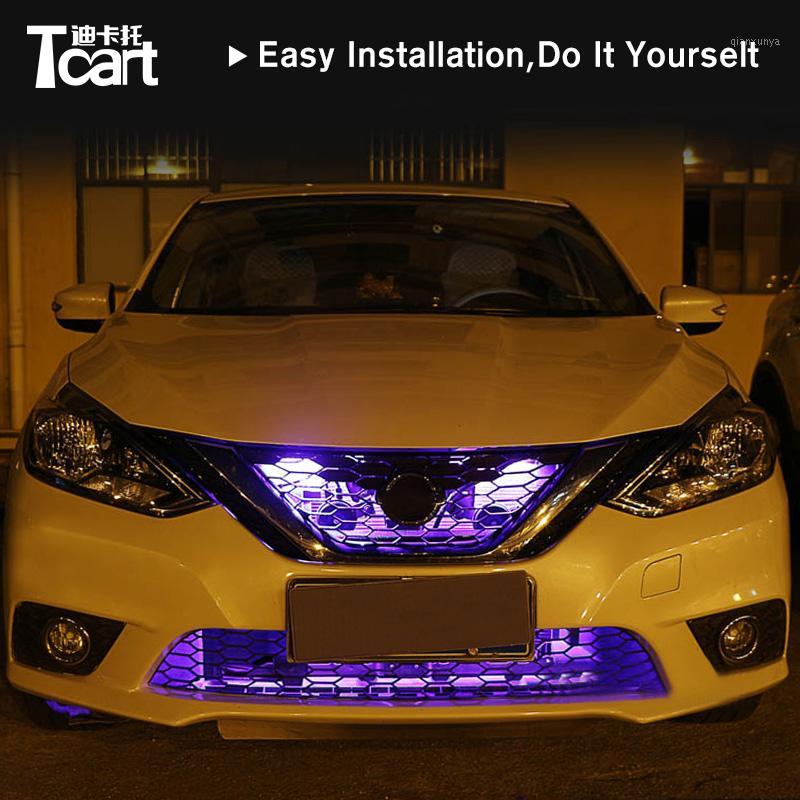 

Tcart led RGB Ranger Lights 147 model For sentra b17 2012 2020 LED Strip Knight Rider Lights With Remote Control1