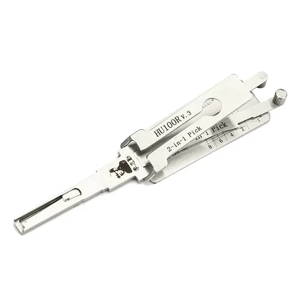

Lishi HU100R v.3 2 in 1 Car Door Lock Pick Decoder Unlock Tool Locksmith Tools