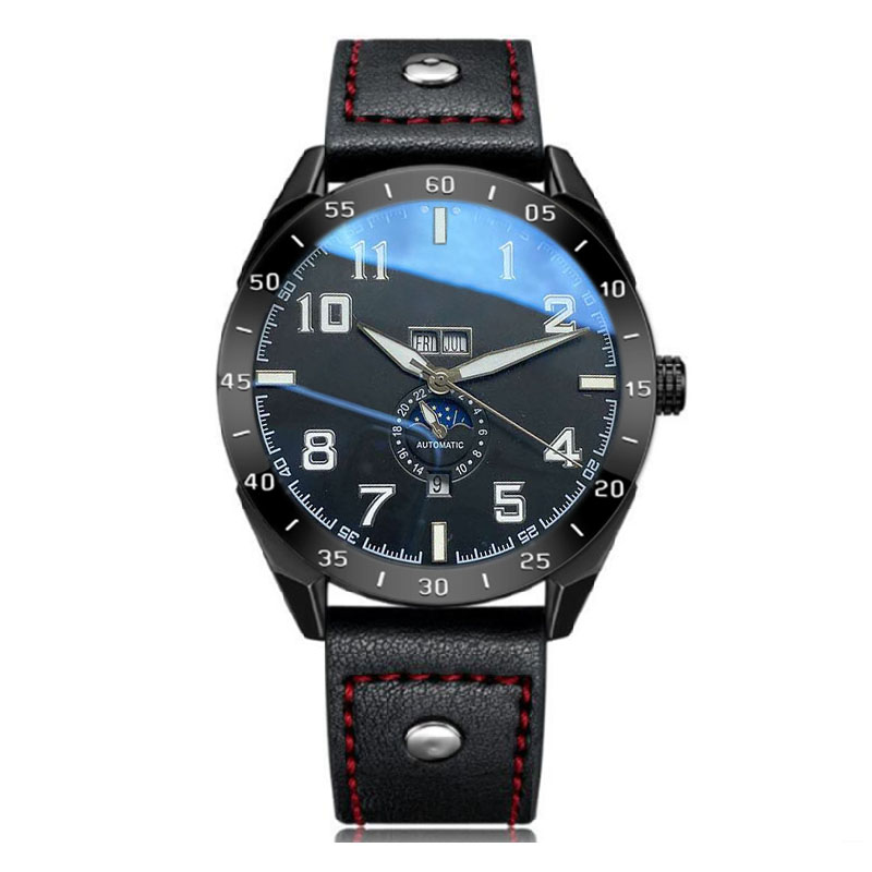 

High Quality Fashion Mens Automatic Mechanical Watches Leather Strap Original Buckle Big Pilot Watches Wristwatches For Designer, 06