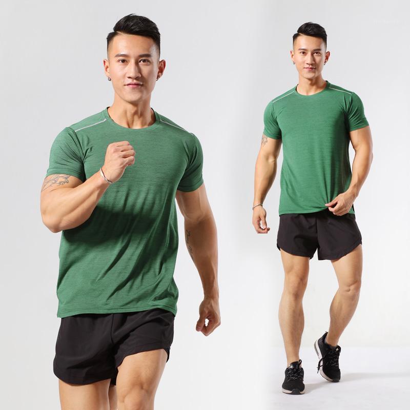 

High Quality Fashion Running Set For Men Summer 2 Pcs/Set Sport Gym Fitness Badminton Training Exercise Sportswear Workout Set1, Green