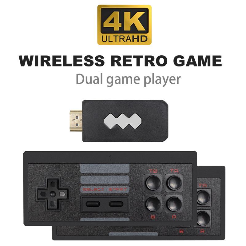 

Y2 Plus 4K Mini Retro Console Wireless Built In 3500 Controller Output Dual Players