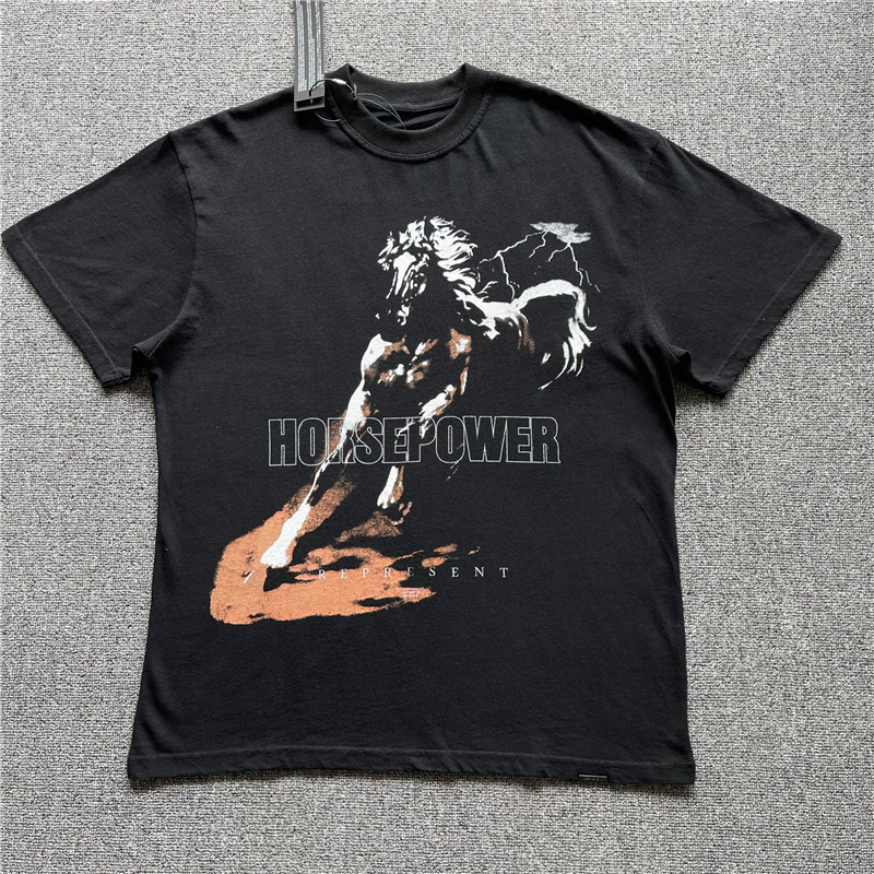 

Vintage T-SHIRT Men Women 1 Best-Quality Horse Graphic T-shirt Tee Oversize Tops Short Sleeve