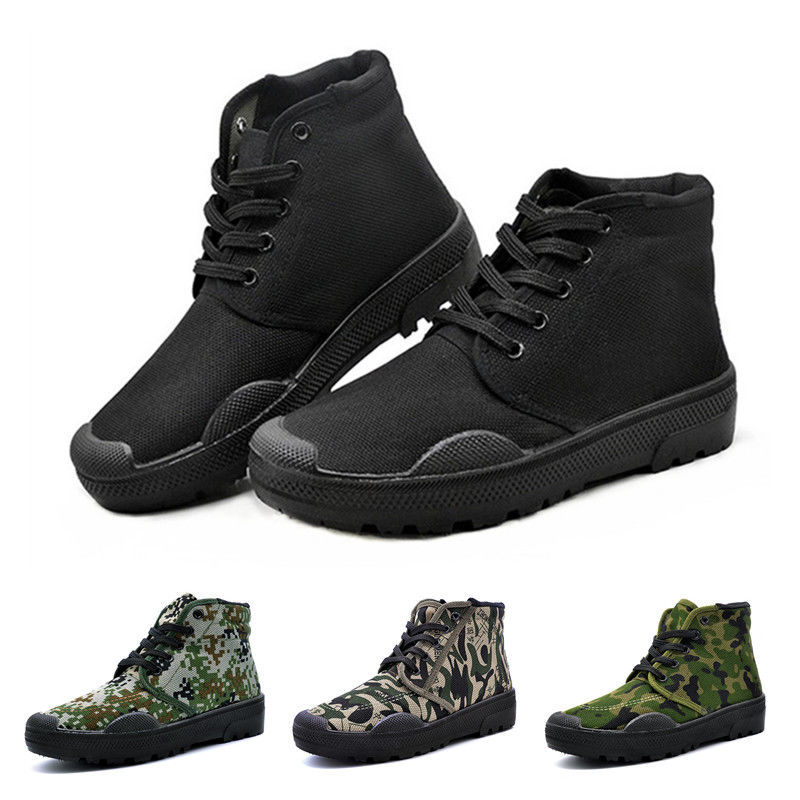 

Liberation Labor Unissex of Local Men Building Forest Shoes Camouflage High-police Military Training Boots Hiyl, Little green.