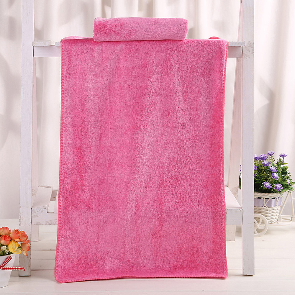 

bath towel microfiber 1PC Bathing Towel Shower Absorbent Superfine Fiber Soft Comfortable Bath, Blue