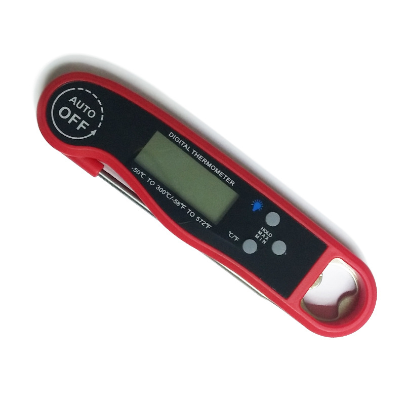 

Food Thermometer Waterproof Digital Kitchen Meat Water Milk Cooking Folding Probe BBQ Baking Electronic Oven Calibration Temperature CFYL235