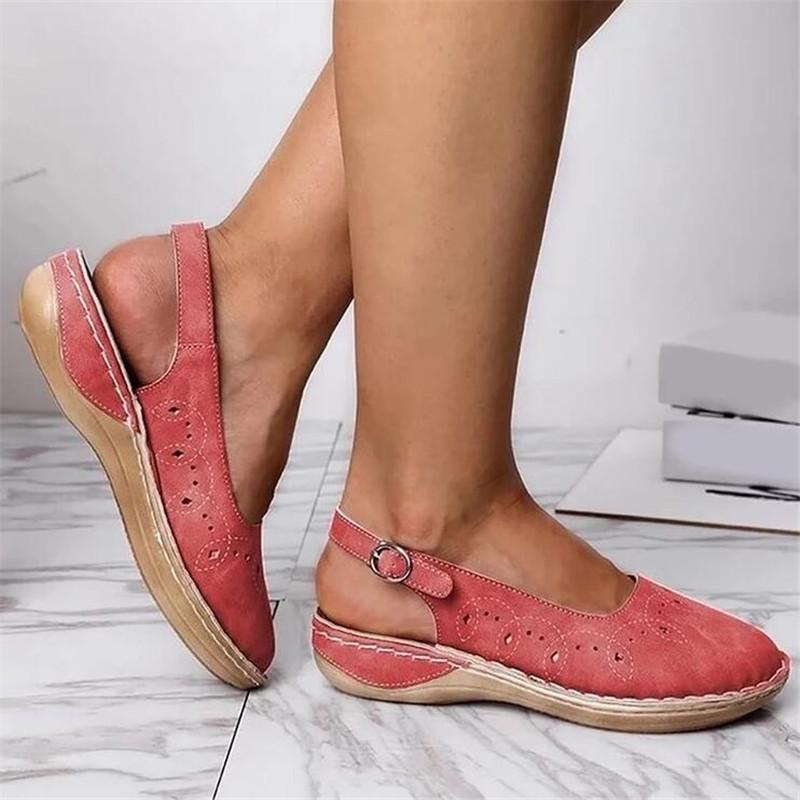 

Designer Women's sandals 2021 new summer large size platform sandals one word buckle fashion casual women's shoes slippers, 888-02