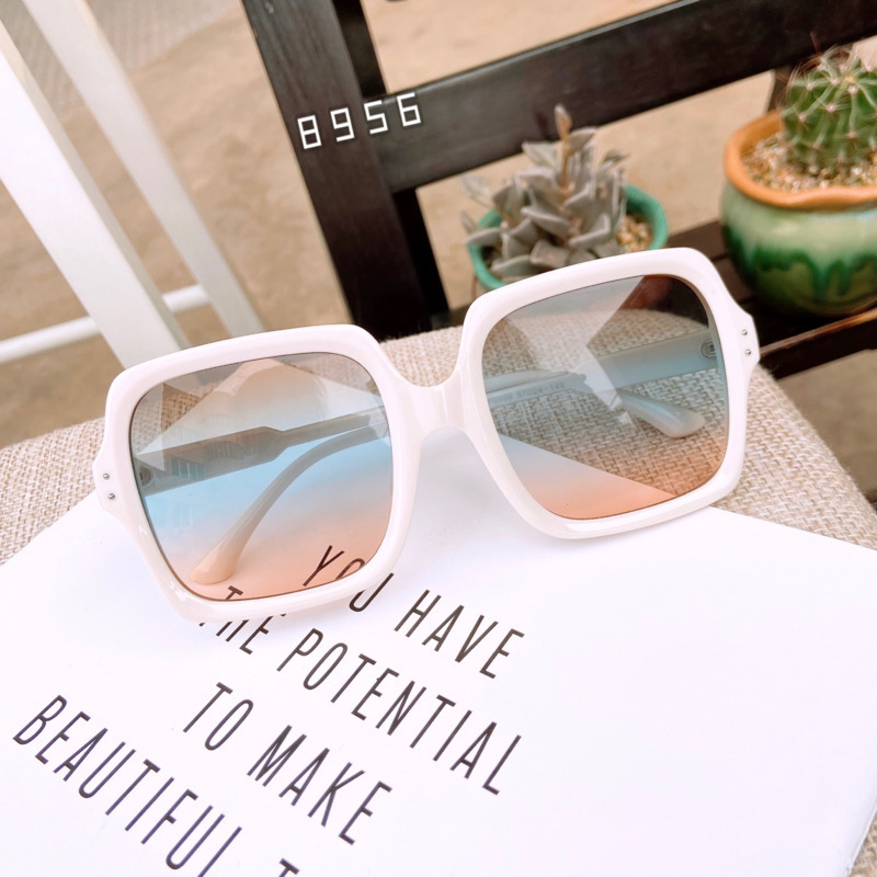 

oversized frame transparent female sunglasses irregular multicolor sun glasses celebrity fashion ladies sunshade lens glasses