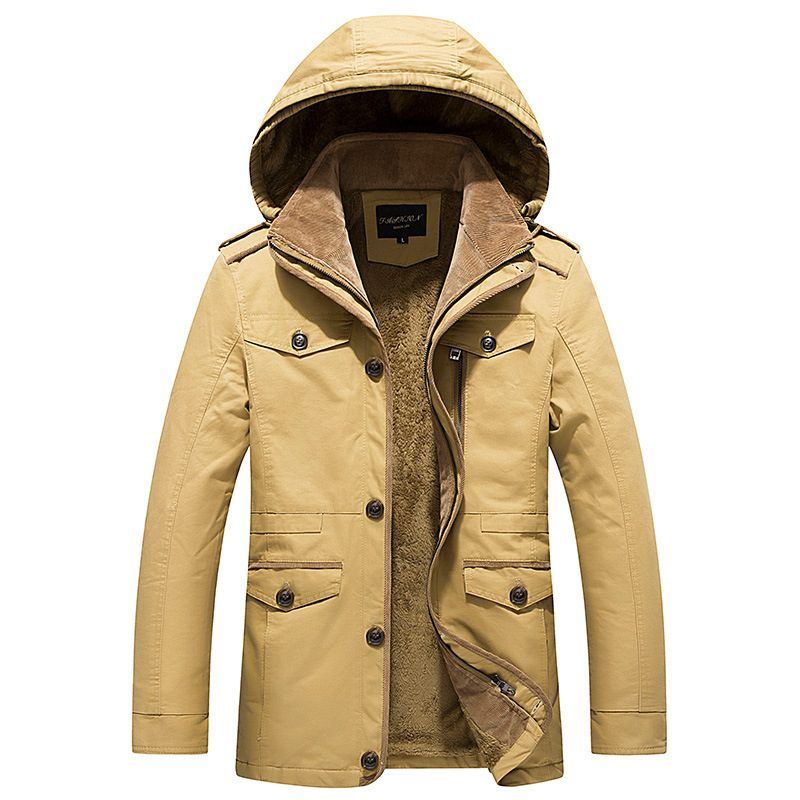 

2021 The New Male Casual Coat Cotton Hoodie Parkas Plus Size M-6xl Winter-20 Hot Layers Quilted with Long, Thick Hoodies Jackets Artd, Black