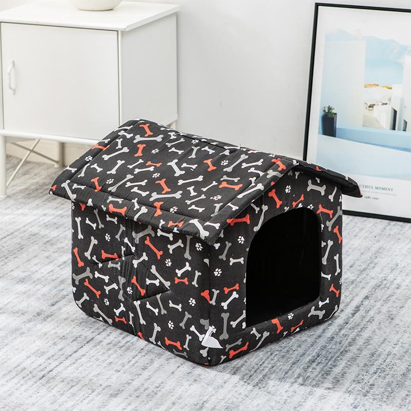 

Foldable Pet Bed With Mat Soft Winter Dog House Kennel for Small Medium Dogs Puppy Sofa Cushion Warm Cat Nest Cave Pets Tent, C5