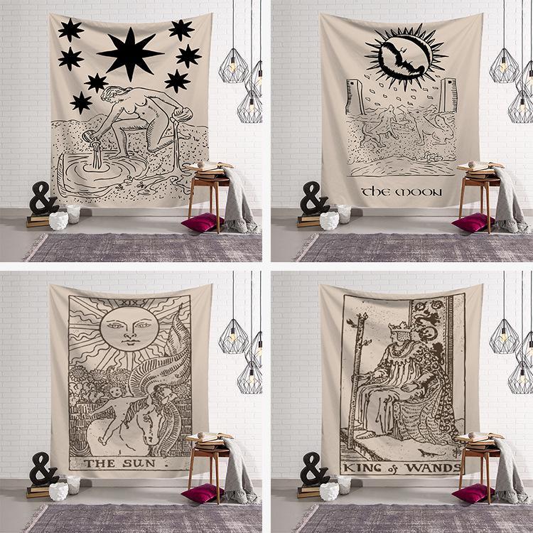 

Bedroom Tapestry Art Wall Tapestry Family Decoration Mural Tarot Card Divination Living Room Available1