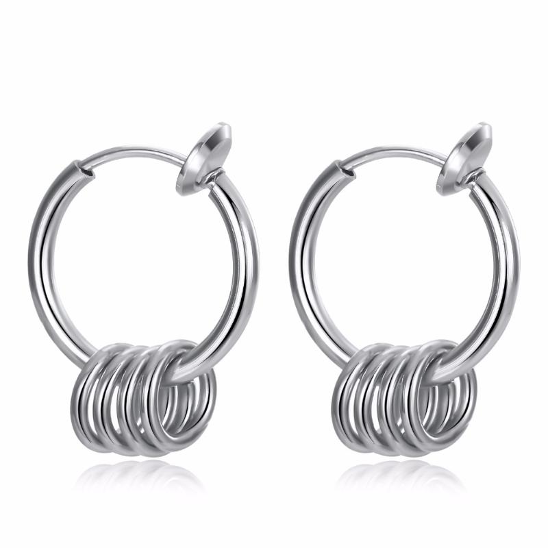 

Fashion Jewelry Ear Clip Hoop Body Nose Lip Ear Non-piercing Ring Punk Goth Septum Earrings For Men Women Cuff Eardrop E84-1