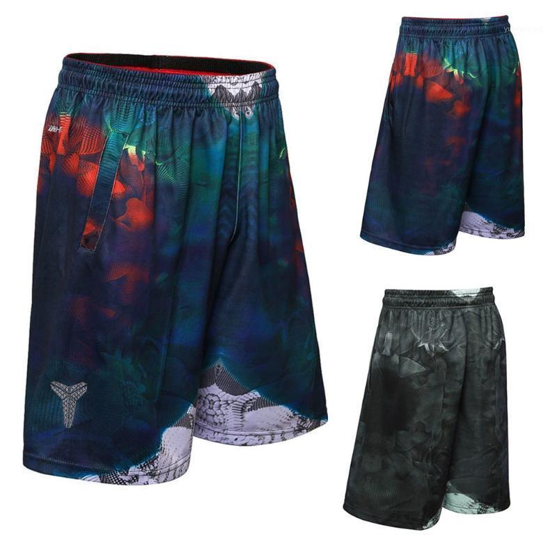 

Men's Summer New Style Casual Loose-fitting Sports Five-cent Trousers Camouflage stripes quick-drying Running&climbing1, Black