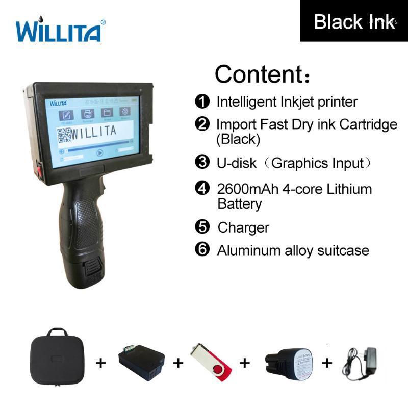 

handheld inkjet printer production expire date batch code serial number barcode qr code hand jet printer1