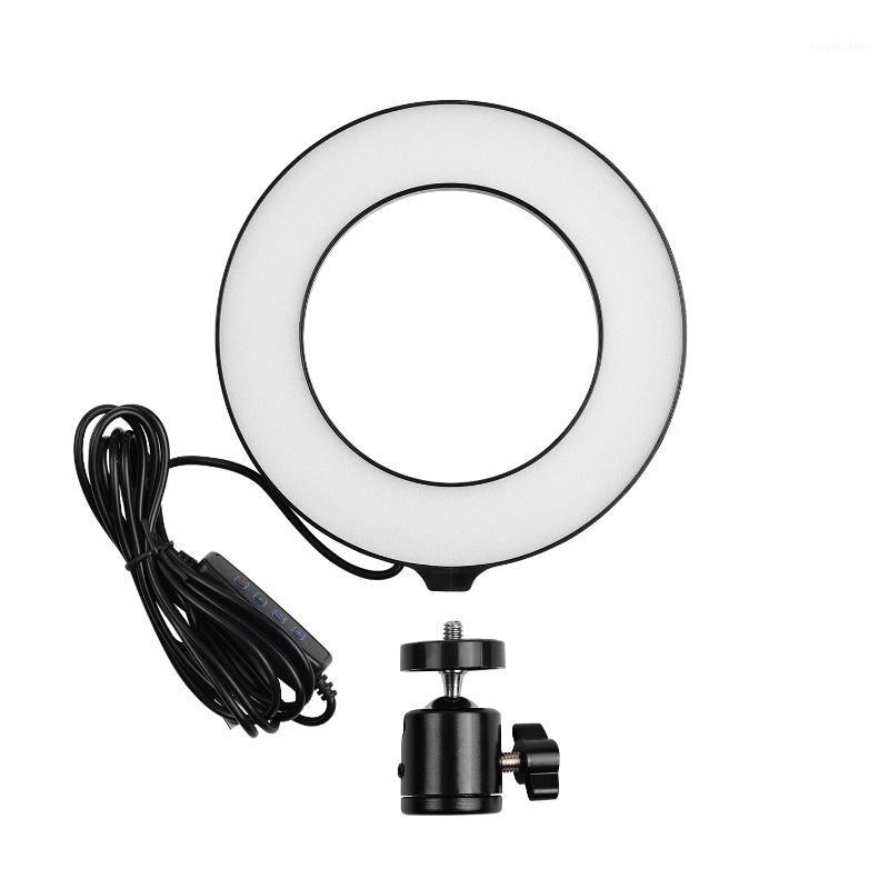 

photography 16cm/6inch Mini LED Ring Light Fill-in Lamp 3 Lighting Modes Ballhead Adapter for Live Streaming Online Video Makeup1
