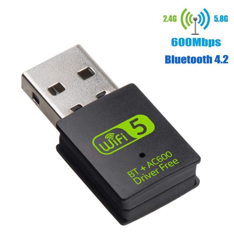 

USB WiFi Bluetooth Adapter Dual Band Wireless External Receiver Dongle for PC Laptop FKU661