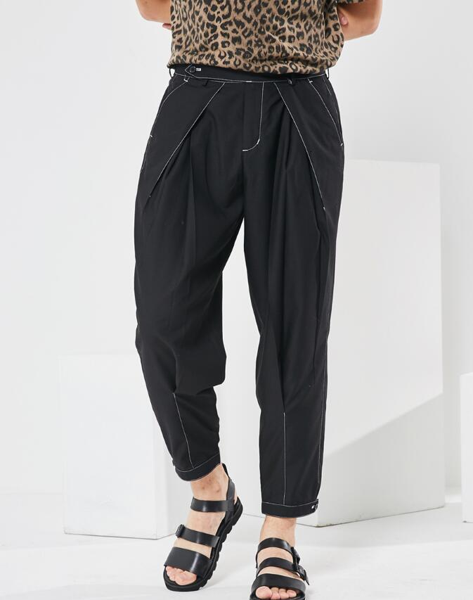 

2021 New -6xl!! Western British Small Pants Will See Nine Minutes of Adapted Men TKXI, Black