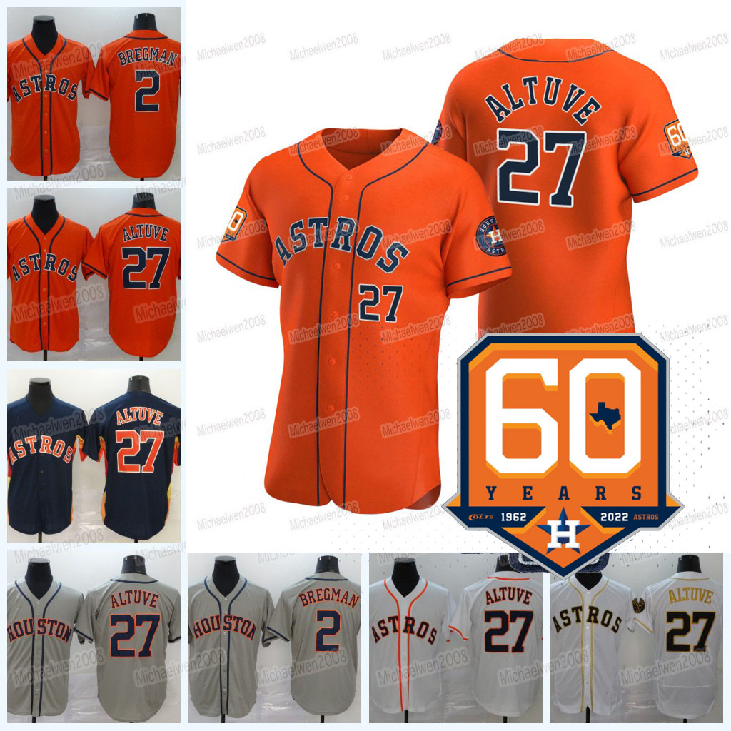 

Jose Altuve 2022 60th Anniversary Patch Jersey Astros Carlos Correa Alex Bregman Yordan Alvarez Gurriel Nolan Ryan Hector Neris Martin Maldo, Blue;black