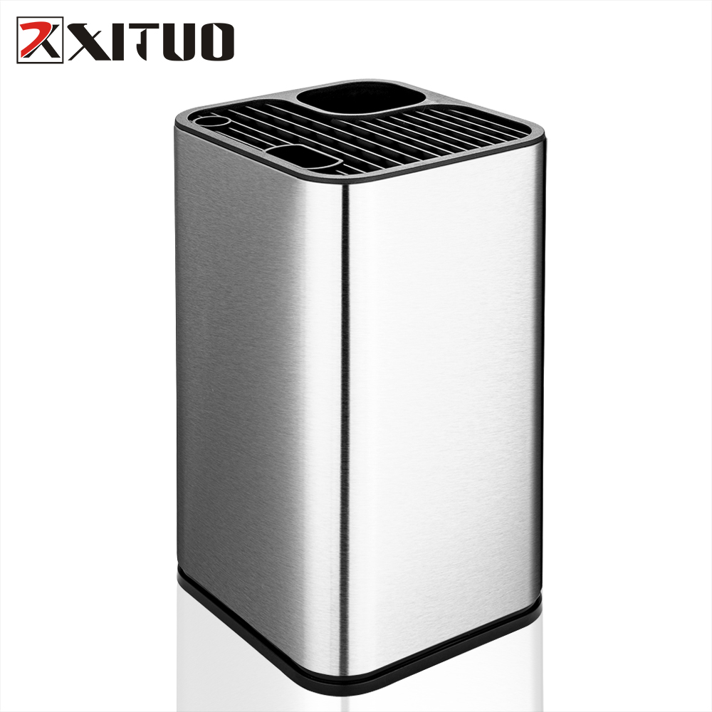 

XITUO High Quality Kitchen Knife Holder Storage Block Stands 8" Chef Knives Tools Knife Stand Holder Block Kitchen Accessories