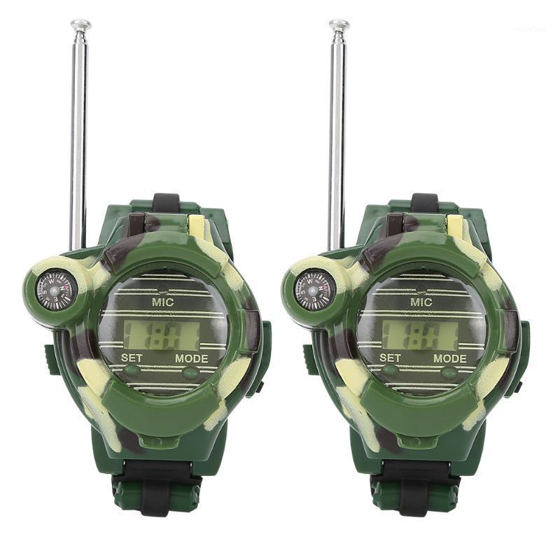 

SOONHUA 2pcs 7In1 Walkie Talkie Kids Outdoor Interphone Children Digital Intercom Watch Walkie Talkies1