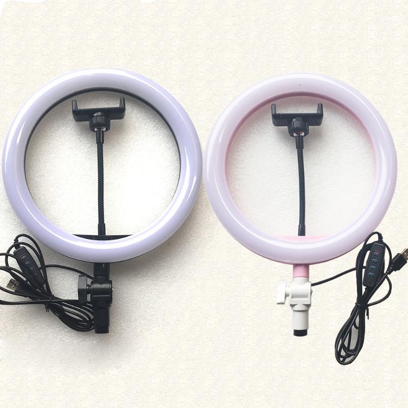 

26CM Dimmable Photographic Lighting Studio Video LED Ring Light 3000-5000K for Smart phone Makeup Live Youtube with Phone Holder1