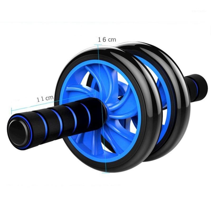 

Super sell-Abinal Fitness Wheels Double Wheels Abinal Waist Workout Exercise Gym Roller Core Trainer Fitness Equipment1, Blue