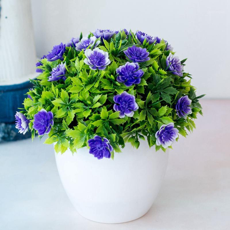 

Table Pot plant Potted Pot Plant Artificial Ball Plants Office Home Outdoor1, Pink