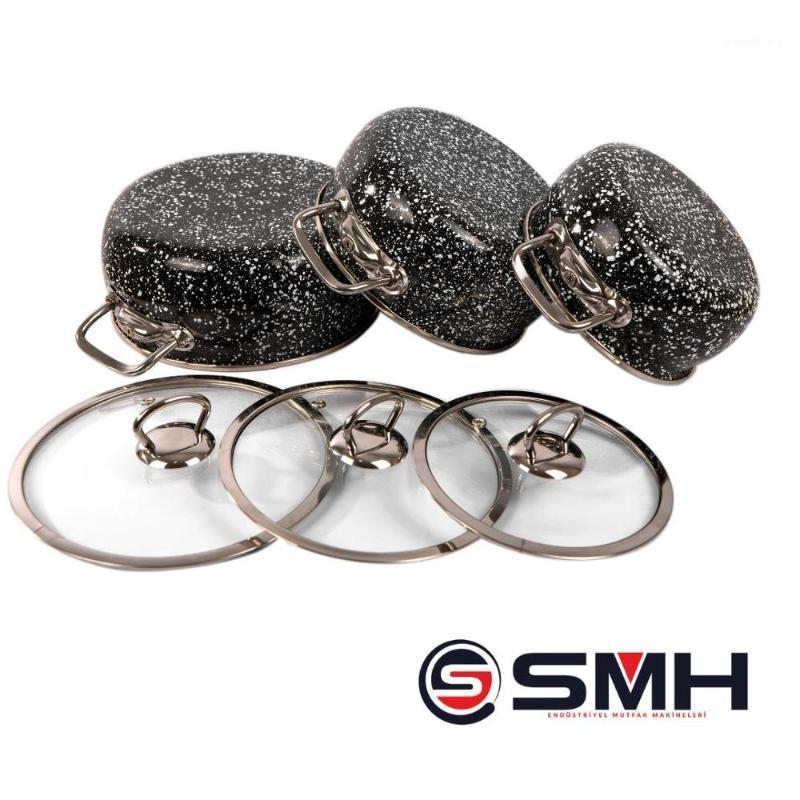 

Cookware set Granite Soup Stew Pot Cooking Pot Induction Cooker Casserole Cooking Set pots kitchen Hot Boiling1