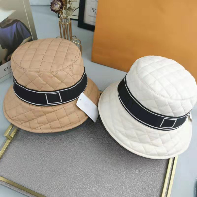 

Brand Designed plaid Bucket Hats Letter Spring Autumn outdoor Leisure cap C1230, Blue;gray