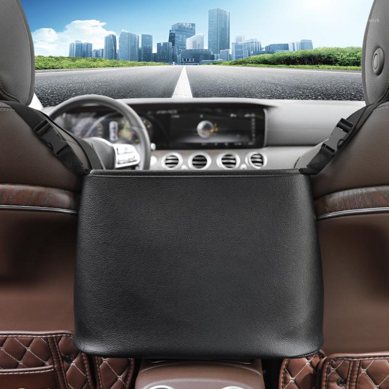 

Car Between Seat Organizer PU Leather Storage Bag Barrier of Backseat Pet Kids Car Accessories Backseat Protector Cover1