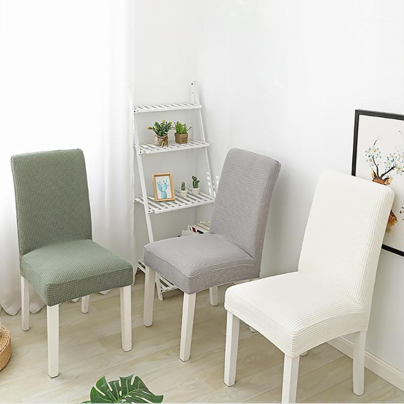 

High Quality Elastic Chair Cover Thicken Fleece Washable Seat Protector Stretch Removable Slipcover for Home Hotel Dining Room1