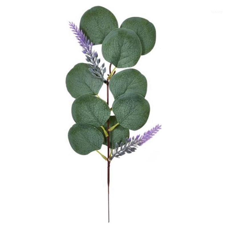 

Artificial Eucalyptus Leaf Stem and Lavender Green 35cm High, Used for Wedding Bouquet Decoration 20 Pieces of Green1