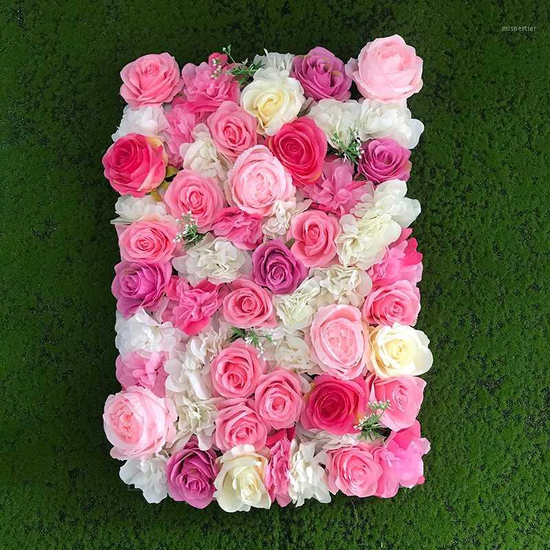 

Artificial Rose Wall Panels for Wall Decor Home Baby Shower Backdrop Wedding Anniversary Background Floral DIY Decoration1, B-58