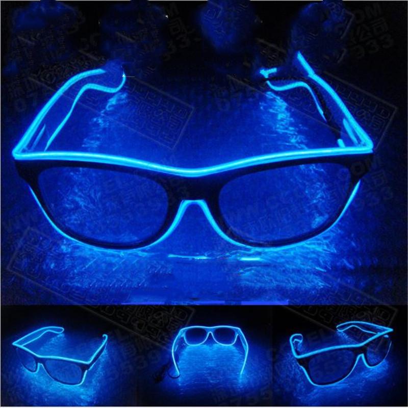 

1PC Flashing EL Wire Led Glasses Luminous Party Decorative Lighting Classic Gift Bright LED Light Up Party SunGlasses