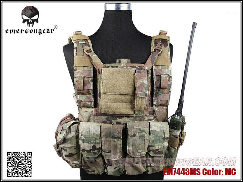 

RRV Tactical Vest With Pouchs Set Camouflage Camo Gear Airsoftsports EM7443 Multicam AOR1, Mr